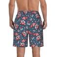 thumbnail image 3 of Bixox Men's Gnome Love USA printing Casual Classic Fit Short Summer Beach Shorts, 3 of 6