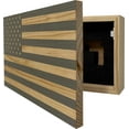 Bellewood Designs American Flag Decorative Secure WallMounted Gun