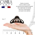 thumbnail image 3 of Camila Paris NV110 3 In. Spring Cover Hair Clips Tortoise Shell  - Pack of 4, 3 of 4