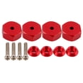thumbnail image 1 of Estrela 4 piezas 5mm a 12mm combinador rueda Hub Hex adaptador accesorio para WPL D12 1/10 RC TrucksRed, 1 of 8