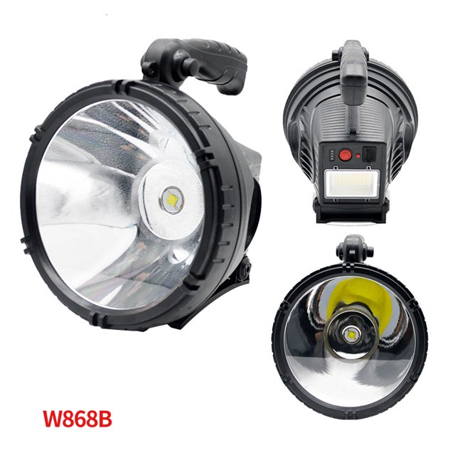 Accesorios para faros delanteros Reflector de luz potente, lámpara LED portátil para exteriores, linterna de largo alcance recargable por USB, luz de advertencia roja y azul (modelo LED de parche gra