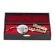 thumbnail image 2 of Modelo De Saxofón De Cobre En Miniatura Con Soporte, Miniinstrumentos Musicales, Adornos, Regalos, 2 of 7