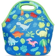 Angle View: Dinosaur Neoprene Insulated Lunch Tote Bag, 11 X 11 inches
