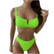 thumbnail image 1 of Cómodo Bikini sin espalda de color sólido para mujer Traje de baño de dos piezas Traje de baño Conjunto de ropa de playa OAVQHLG3B Store lin121212, 1 of 4