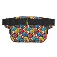 thumbnail image 5 of Japuie American Football Print Layer Fanny Pack with Adjustable Shoulder Strap,Double-Layer Waist Bag,Travelling Fanny Pack,Square Double Layer Waist Bag,for Exercise Running Travel Hiking, 5 of 7