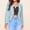 Light blue, variant on Baqcunre Cardigan For Women Women'S Casual Jackets Suit Long Sleeve Zipper Cardigan Business Office Short Coat Business Casual Clothes For Women Womens Fall Fashion 2023 Blue L