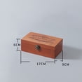 thumbnail image 2 of Caja de almacenamiento de madera con cerradura caja de almacenamiento de escritorio caja de almacenamiento de madera maciza, 2 of 7