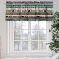 thumbnail image 6 of Farmhouse Valances for Windows Barn Cow Pig Chicken Brown Teal Ombre Wood Grain Valance Curtains Rod Pocket Bathroom Small Window Treatments for Kitchen Living Room Bedroom, 54"x18", 6 of 7