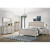 Picket House Furnishings Keely Twin Panel Bed in White