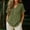 Army Green, variant on Babydoll Tops for Women White Ruffle Trim Button V Neck Short Sleeve Summer Tops Pleated Peplum Cute Tunic Blouse