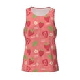 thumbnail image 5 of Sigee Strawberry Floral for Men's Workout Tank Top, Athletic Gym Sleeveless Shirt - Quick Dry, Lightweight, Breathable 3X-Large, 5 of 9