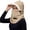 1-Khaki5194, variant on XIAOCHA Fleece‑Lined Balaclava for Women,Drawstring‑Adjust Fall‑Winter Outdoor Toque,Beige