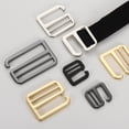 thumbnail image 4 of 2Pack G-Hook Webbing Buckles, 50mm Flat Tri-Glide, Light Gold, 4 of 6