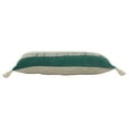 thumbnail image 6 of Ox Bay 14" x 36" Green/ White Color Block Organic Cotton Pillow Cover, 6 of 9