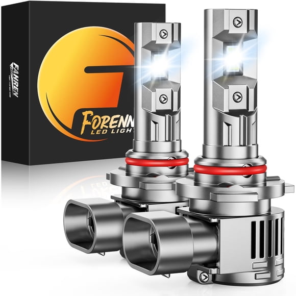 Bombilla LED de conducción FORENNER 9005/HB3 9006/HB4 6500K