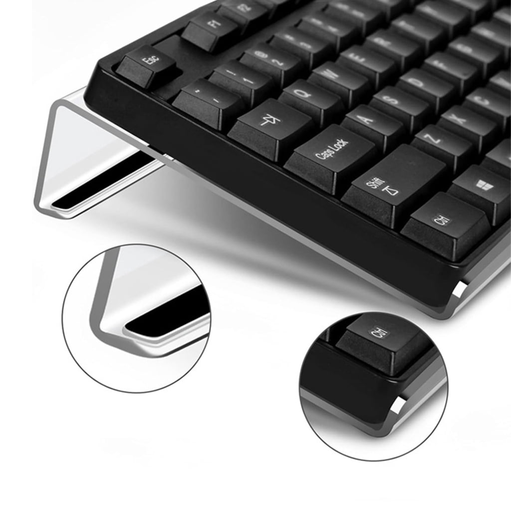 WINDLAND Acrylic Keyboard Stand Clear Ergonomic Tilt Risers for Improved Typing Desk