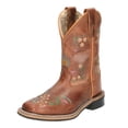 thumbnail image 3 of Bota Cowboy Smoky Floralie para niños, piel para niños, color marrón, 3 of 8
