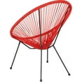 thumbnail image 5 of VibrantEcho Red Papasan Bungee Lounge Chair, 5 of 13