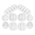 thumbnail image 2 of Shisuyan Desktop Cable Organizer White Wire Management For Cables Office Use 10Pcs 1.1In, 2 of 8