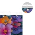 thumbnail image 5 of Yayeee Shower Curtain with Hooks 72"x72" Waterproof Fabric Bathroom Hanging Decor, Large Purple Flowers, 5 of 5