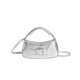 thumbnail image 1 of Bolso de mensajero para mujer Bolso bandolera de hombro de cuero de PU Bolso de mano para mujer (Plata), 1 of 7