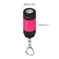 thumbnail image 2 of Uxcell 2.1" Mini Linterna LED Recargable de Llavero Carga USB Rosa Brillante, 2 of 6