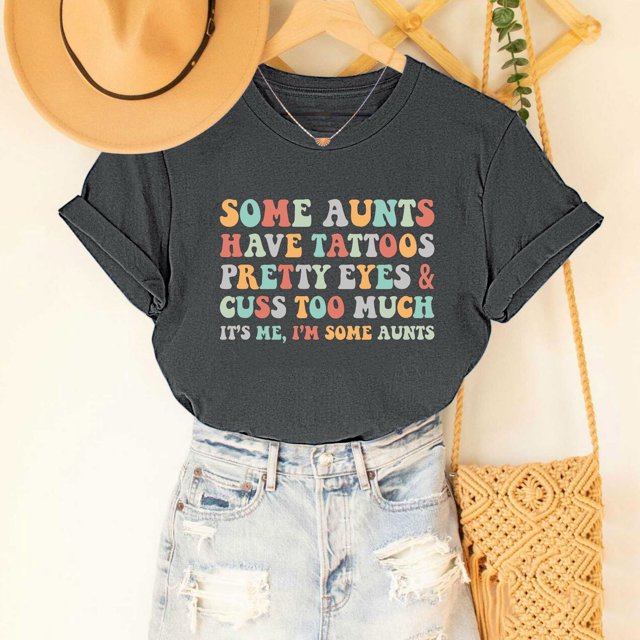 LSLJS T-shirt à Manches Courtes Imprimé Col Rond Mode pour Femmes, Chemise Décontractée Ample, Cadeaux pour Femmes