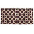 thumbnail image 7 of Yayeee Kitchen Curtains Set of 2 Light Filtering 57"x24" Over Sink Window Panels, Checkered Stars Pattern, 7 of 7