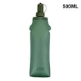 thumbnail image 3 of Sonducket Botella de agua portátil recargable plegable bolsa de boca ancha senderismo ciclismo montañismo botellas contenedor verde 500ml Type3 NO3, 3 of 6