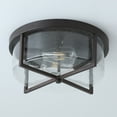 thumbnail image 3 of Aiwen Vintage Home Decorative 2 Lights Glass Shade Flush Mount Ceiling Lamp, 3 of 7