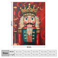 Creowell Nutcracker Crown Swirls Throw Blanket for Bed Couch Chair All