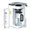 White, variant on Bluevua ROPOT-Lite Portable 6-Stage RO System with Remineralization, WQA & NSF Certified, Zero Installation Countertop Reverse Osmosis Water Filter System (White)