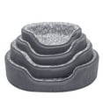 thumbnail image 5 of FurHaven Pet Products Two-Tone Fur & Suede Oval Pet Bed for Dogs & Cats - Extra Large, Gray, 5 of 11