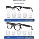 thumbnail image 4 of Smart Glasses Listenable Songs, Wireless Headphone Sunglasses, Smart Polarized, 4 of 5