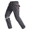 thumbnail image 1 of Pantalones cargo tácticos Rapoo para hombre, impermeables, color gris, 44 W x 32 L, 1 of 6
