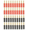 thumbnail image 1 of mmirethe Banana Plugs Black-Red Bananas Clips as Speaker Wire Connector Audio Wires Cable Connecting Accessory Tools for Automobiles, 1 of 6