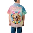 thumbnail image 5 of Happy Easter Golden Retriever with Bunny Ear Headband and Flowers Hawaiian Shirt Breathable Summer Unisex Merch Goldens Dog Lover Gifts Idea - 13001, 5 of 6