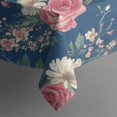 thumbnail image 5 of Pioneer Flower Floral Print Pattern Square Tablecloth,Waterproof Square Table Cover,Wipeable Spillproof Washable Table Cover for Home Kitchen Party Decor 52"x52"(132x132cm), 5 of 6