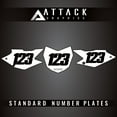thumbnail image 2 of Attack Graphics Number Plate Backgrounds for Kawasaki KLX140 2017, 2 of 2