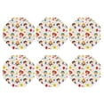 thumbnail image 2 of Pofeuu Childrens Party Print Leather Coasters Set of 6, Round Cups Mugs Mat Pad for Home Kitchen Heat Resistant Drink Coasters,Octagon, 2 of 7