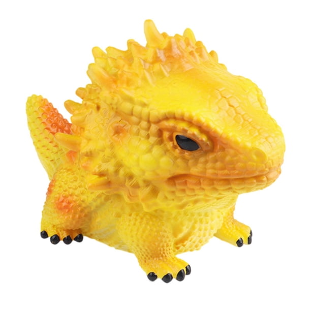 Juguete educativo de figura de animales marinos, criatura pequeña y profunda, realista para niños, novio, niños, niñas, regalo de vacaciones amarillo