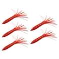 thumbnail image 2 of Señuelos de Pesca Faldas de Calamar Zulema 5 Piezas Rojo, 2 of 8