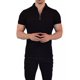 thumbnail image 3 of Playeras Polo Zipped John Leopard Ajuste Muscle Fit, 3 of 8