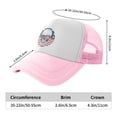 thumbnail image 6 of PAYOHTO Kids Skull Sunglasses On USA Flag Baseball Hat Back Adjustable Mesh Breathable Hats Pink Trucker Cap Outdoor Fishing Sun Caps for Boys or Girls ages 4-10, 6 of 9