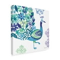 thumbnail image 2 of Trademark Fine Art 'Jewel Peacocks III' Canvas Art by Farida Zaman, 2 of 3