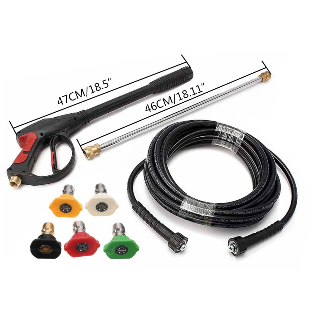 Peakora Cordless Electric Pressure Washer with Spray Gun, Wand, 800cm Hose, and 5 Adjustable Tips, Perfect for Cleaning Cars, Driveways, and More