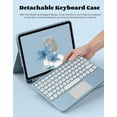 thumbnail image 4 of Touchpad Keyboard Case for Lenovo Tab P11 / Lenovo P11 Plus Case, Detachable Bluetooth Trackpad Keyboard Case for (Model: TB-J606F TB-J606X TB-J616F) (for Lenovo Tab P11 / Lenovo P11 Plus, Teal), 4 of 7