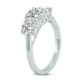 thumbnail image 2 of SZUL Women's 4 Carat TW Three Stone Lab Grown Diamond Ring in 14K White Gold, 2 of 5
