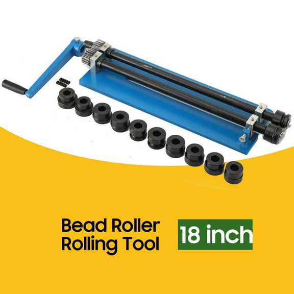 TABODD Sheet Metal Bead Roller Machine Gear Drive Bench Manual Bending Machine 18inch
