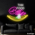 thumbnail image 2 of Craftnamesign Thai Food Neon Sign, Boat Noodle Sign, Thai Restaurant Decor, 2 of 4